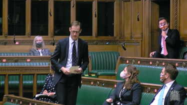 Tom Randall MP calls on the PM to level up Gedling during PMQs