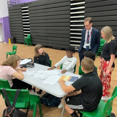 Tom Randall MP visits Arnold Hill's Summer School